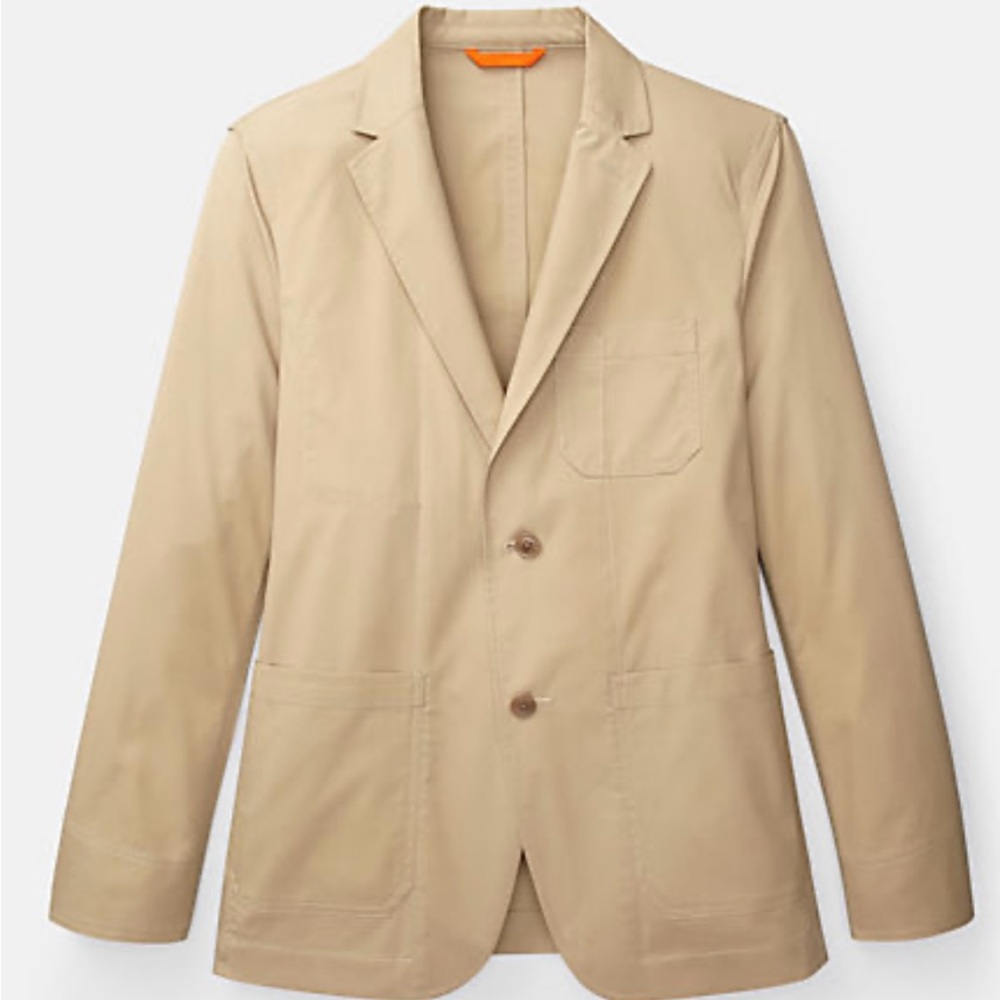 Jack Spade Cotton Beige Two-Button Blazer Size 38